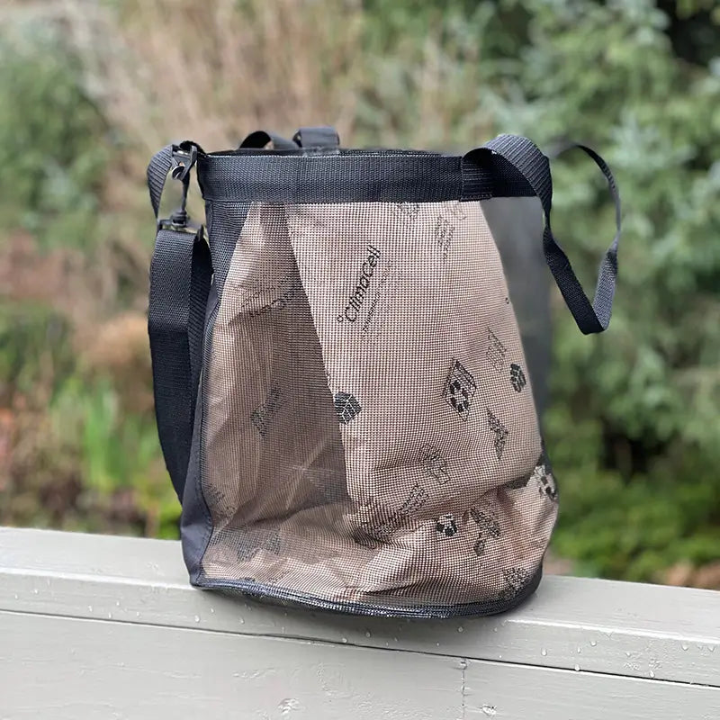 Round Mesh Foraging Bag with Pocket
