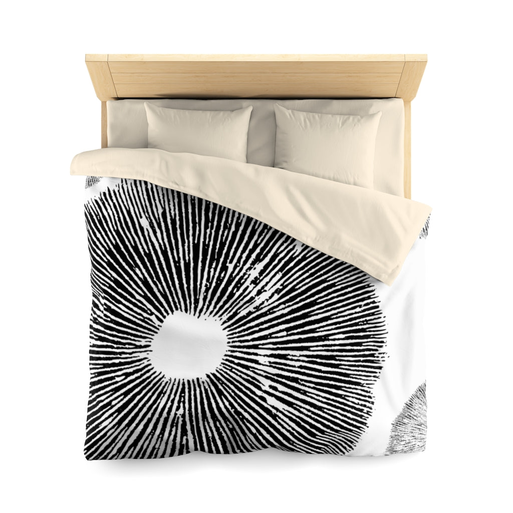 Spore Print Microfiber Duvet Cover