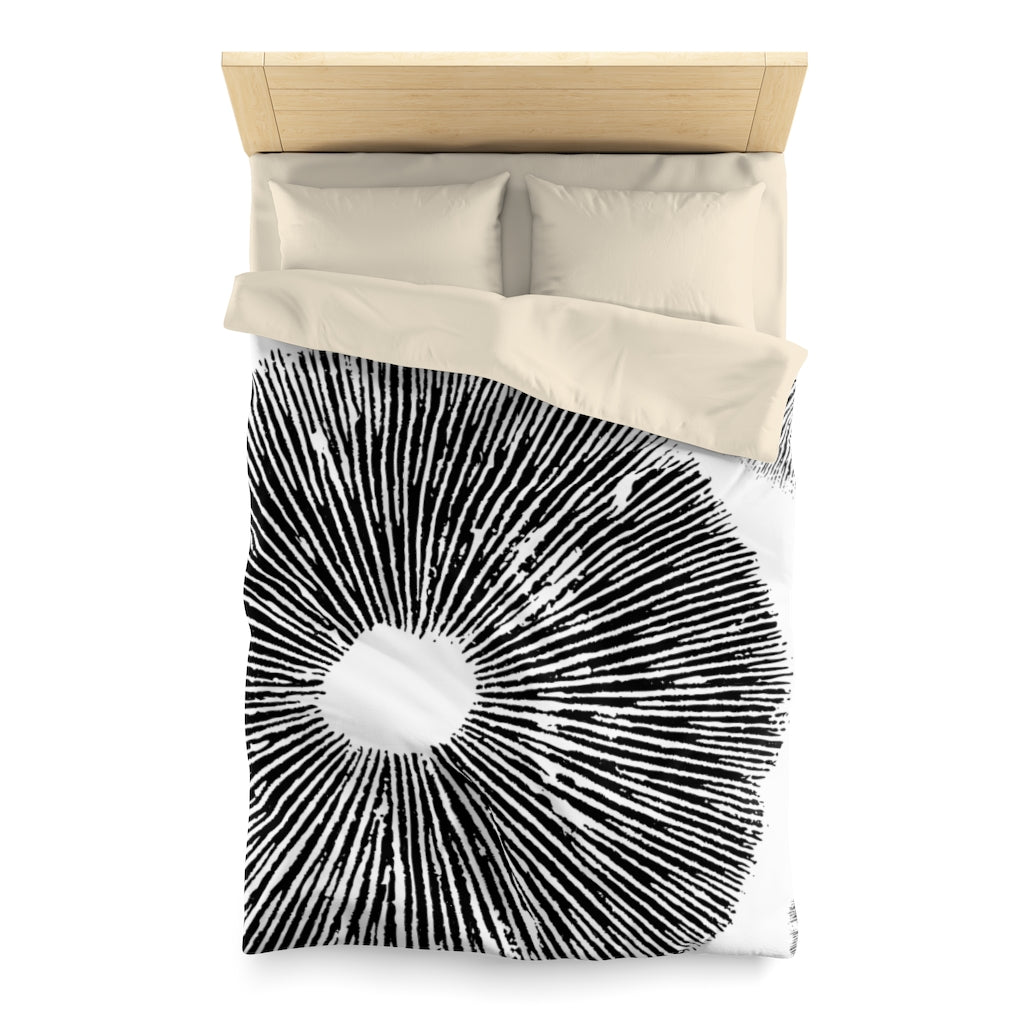 Spore Print Microfiber Duvet Cover