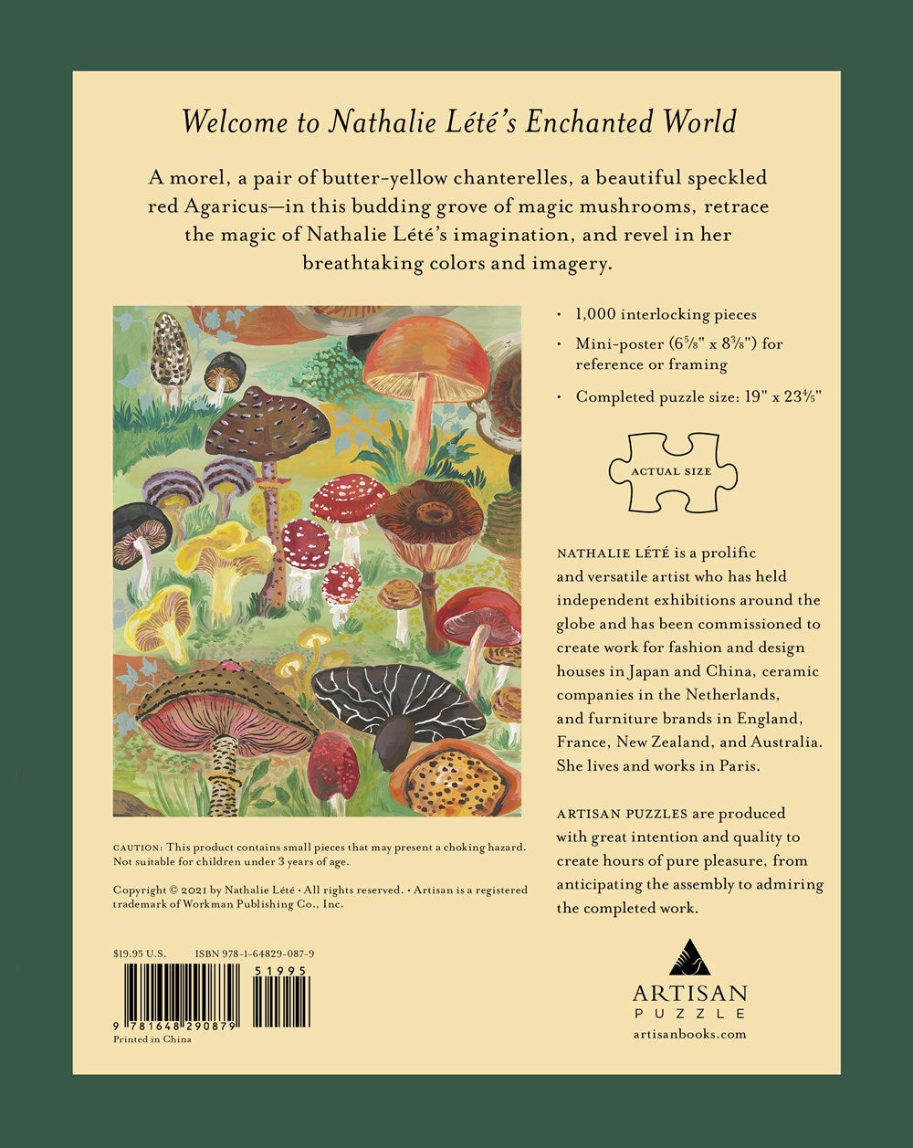 Nathalie Lété: Mushrooms 1,000-Piece Puzzle
