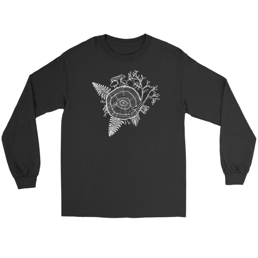 Unisex Long Sleeve White Tree of Life