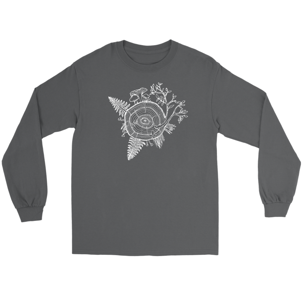 Unisex Long Sleeve White Tree of Life