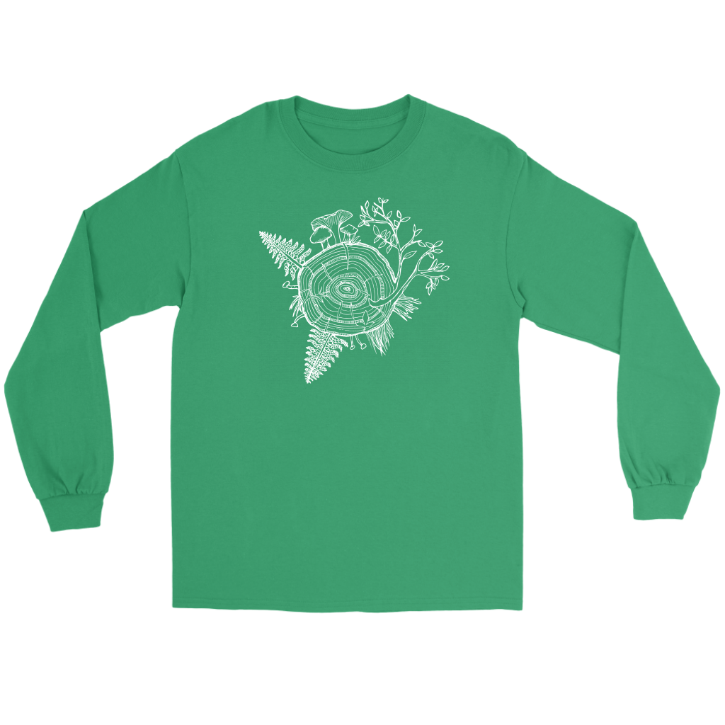 Unisex Long Sleeve White Tree of Life