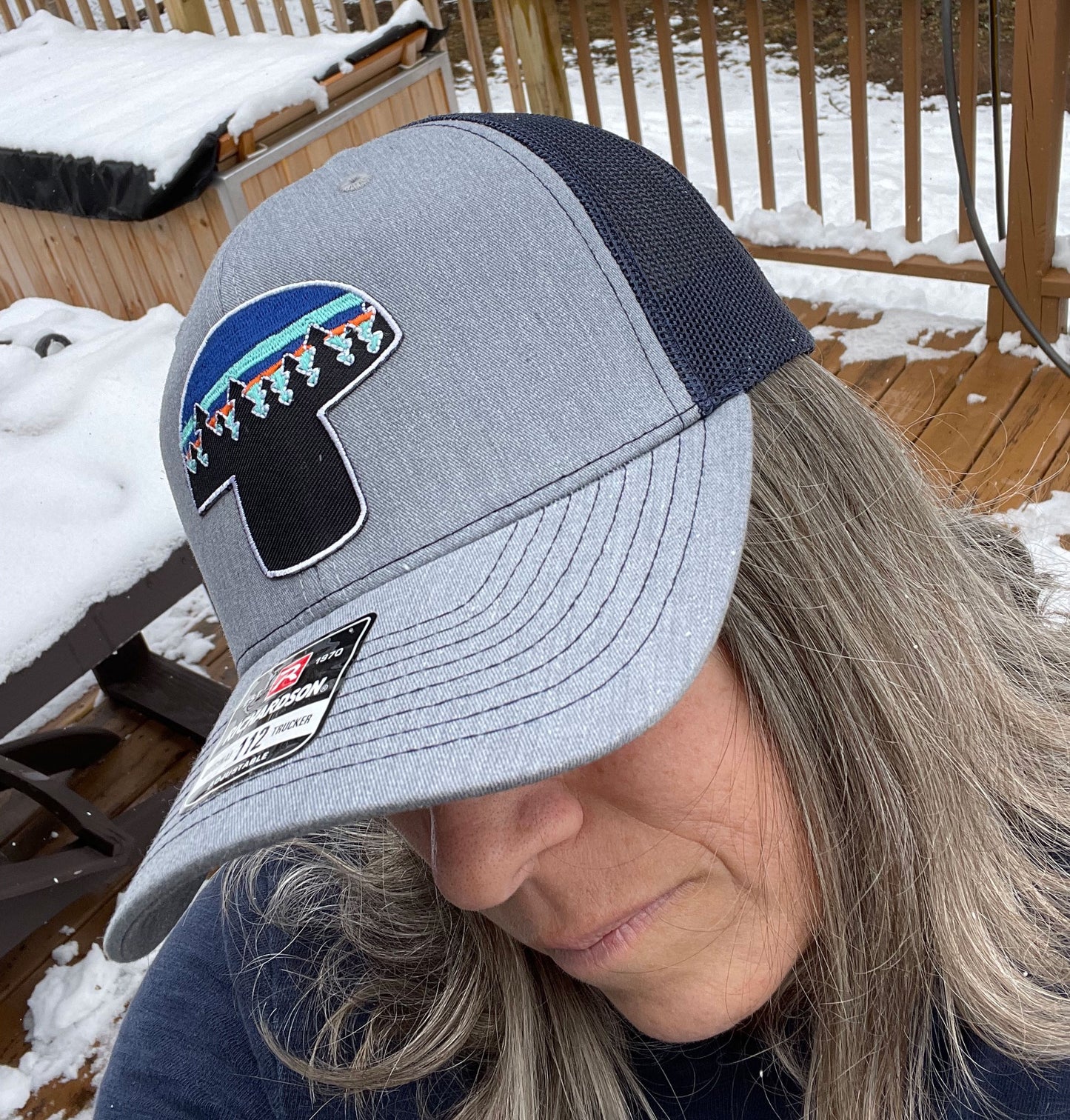 Blue Shroom Trucker Hat