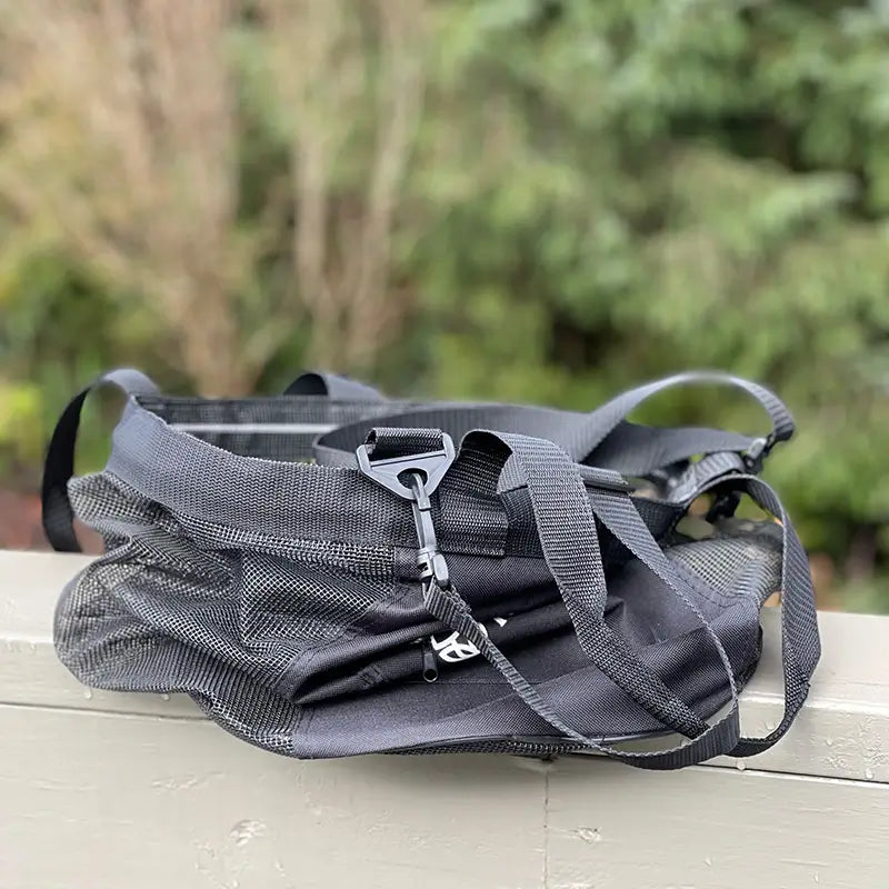 Round Mesh Foraging Bag with Pocket