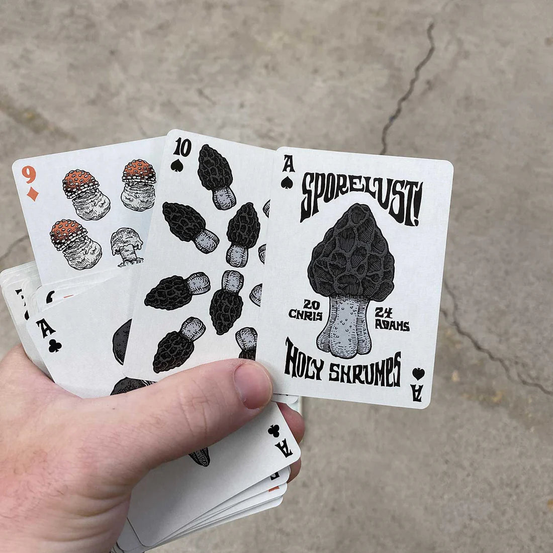 Holy Shrump! Mushroom Playing Cards