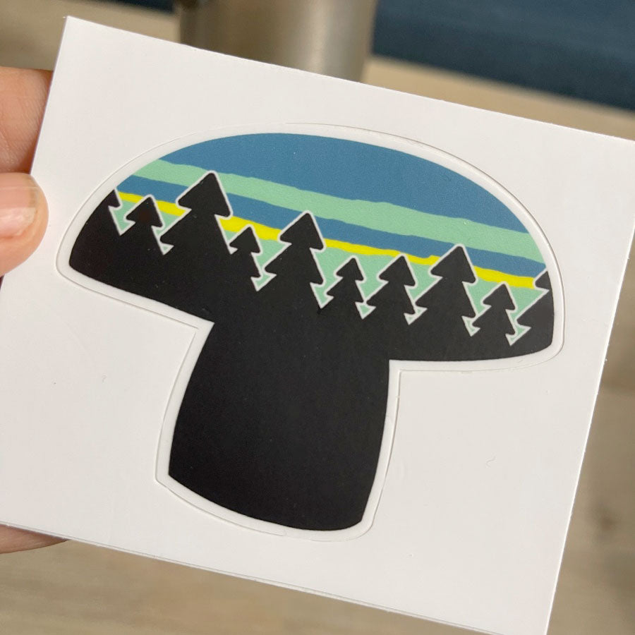 Blue Mushroom Sticker