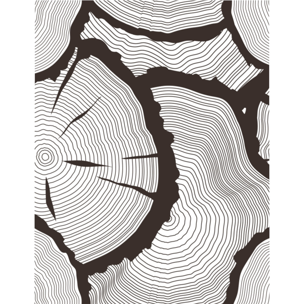 Tree Ring Microfiber Duvet Cover