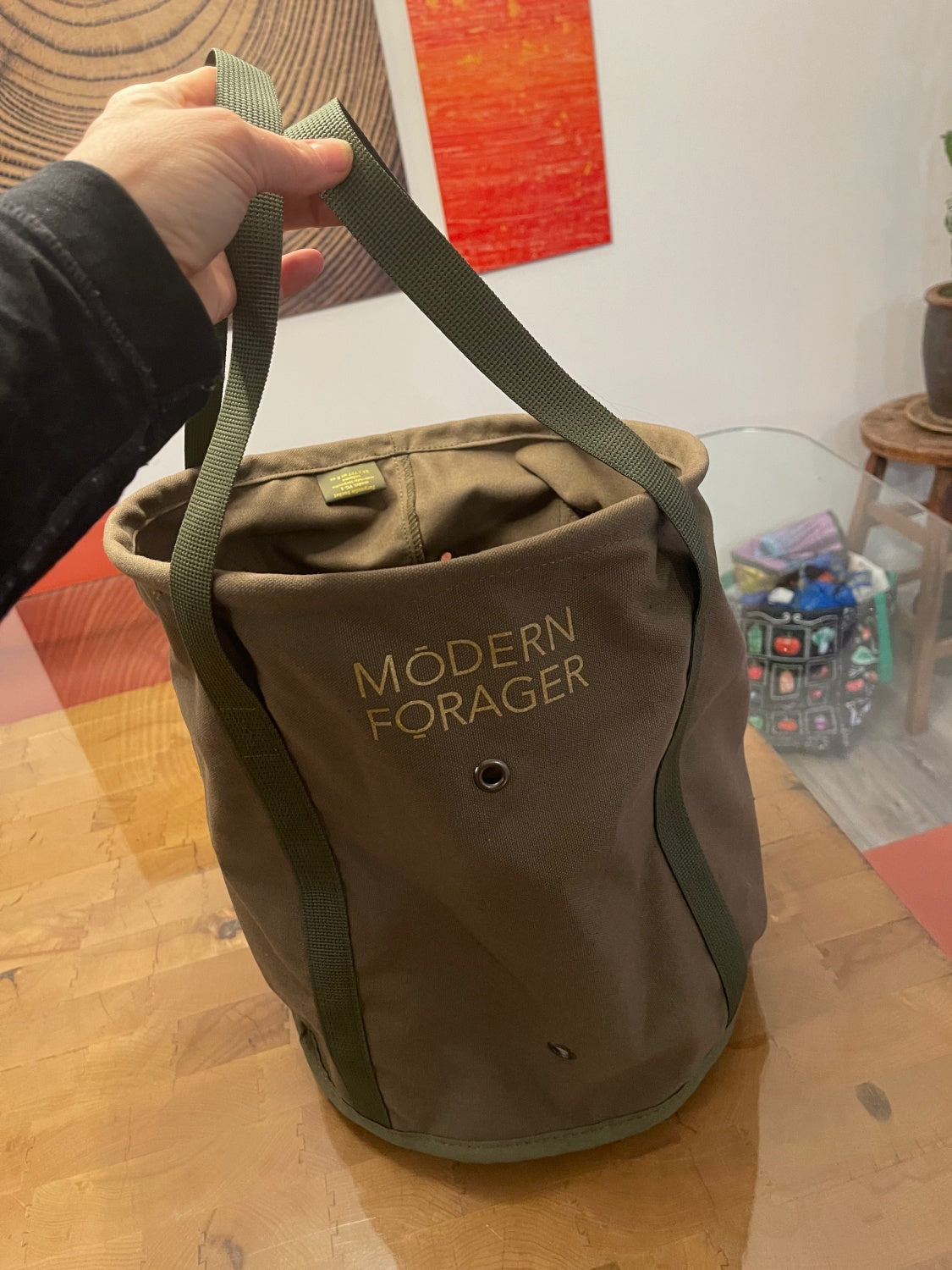 Canvas Forager's Bucket Bag