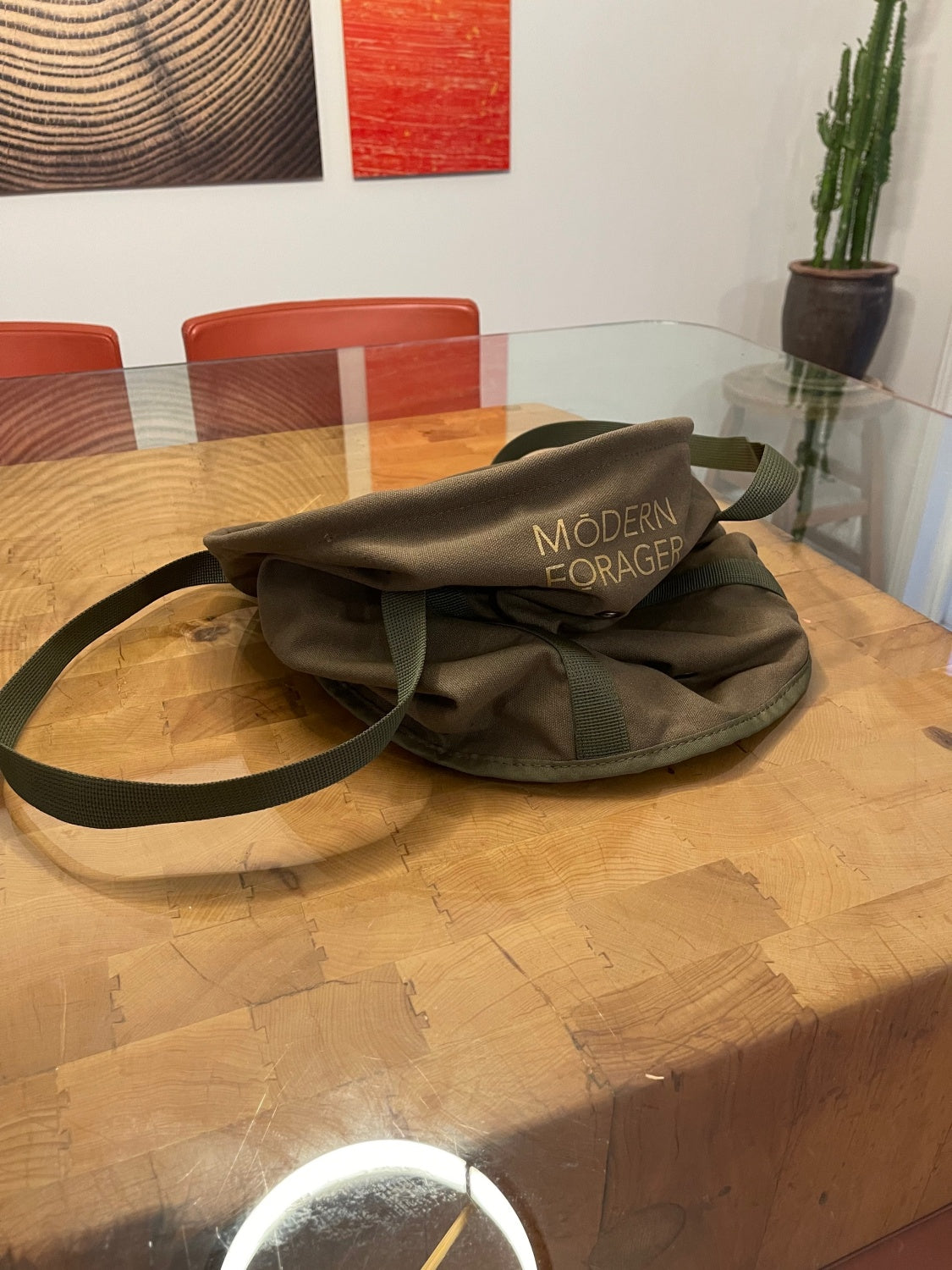 Canvas Forager's Bucket Bag