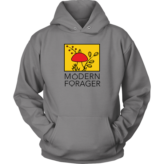 Unisex Gray Modern Forager Full Color Hoodie